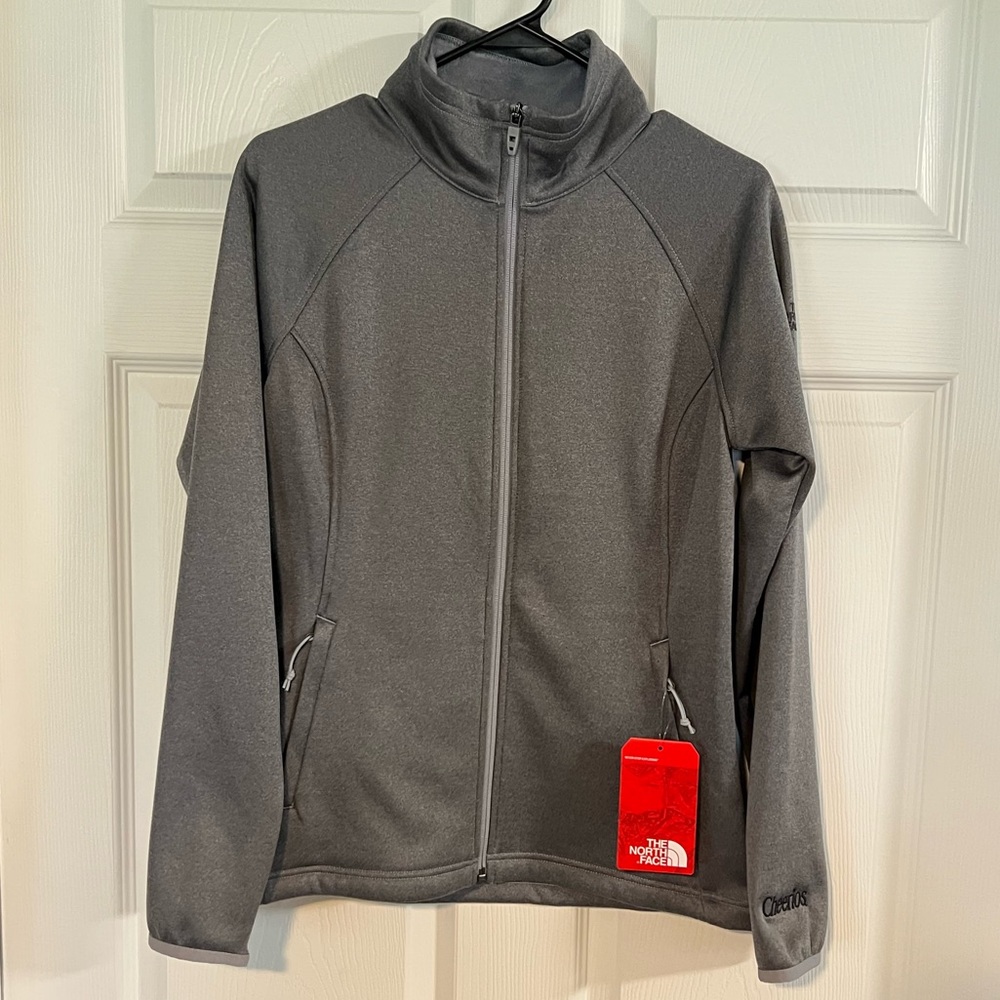The North Face Grey Zip Up Fleece Jacket - NWT, Cheerios Embroidery